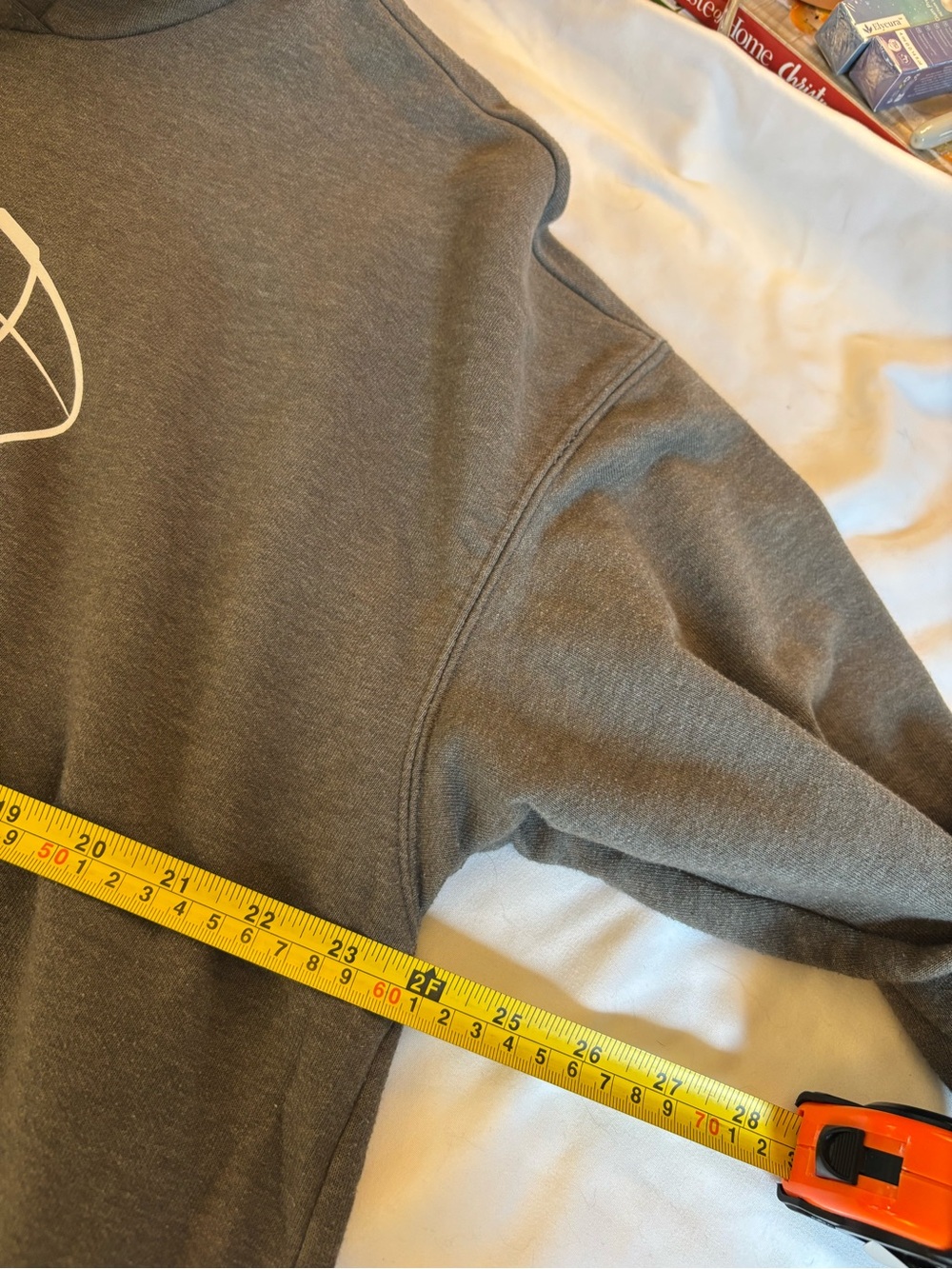Lane Bryant Game Day Hooded Pullover Sweatshirt - Gray Brown - Picture 5 of 8